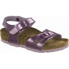 Birkenstock Kids Rio Electric Metallic Lilac