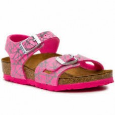 Birkenstock Kids Rio Reflective Lines Pink