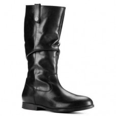 Birkenstock Sarnia Natural Leather High Boot Black
