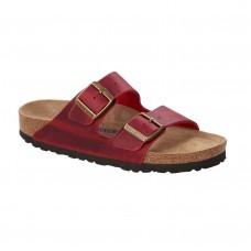 Birkenstock Arizona Oiled Leather Fire Red Soft Footbed