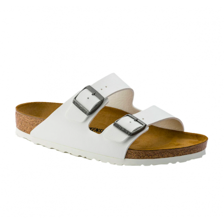 Birkenstock Arizona White Birko Flor