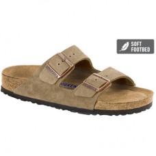 Birkenstock Arizona Suede Leather Taupe Soft Footbed