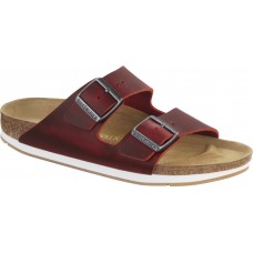 Birkenstock Arizona Natural Leather Red