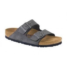 Birkenstock Arizona Soft Footbed Nubuck Gunmetal