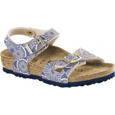 Birkenstock Rio Kids Oriental Tiles Blue