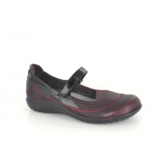 Naot Kirei Volcanic Red Black Patent